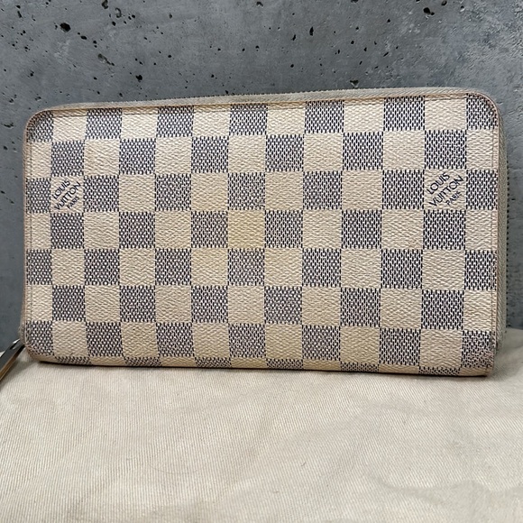 Louis Vuitton damier azur zippy organizer zip around wallet - Picture 1 of 14